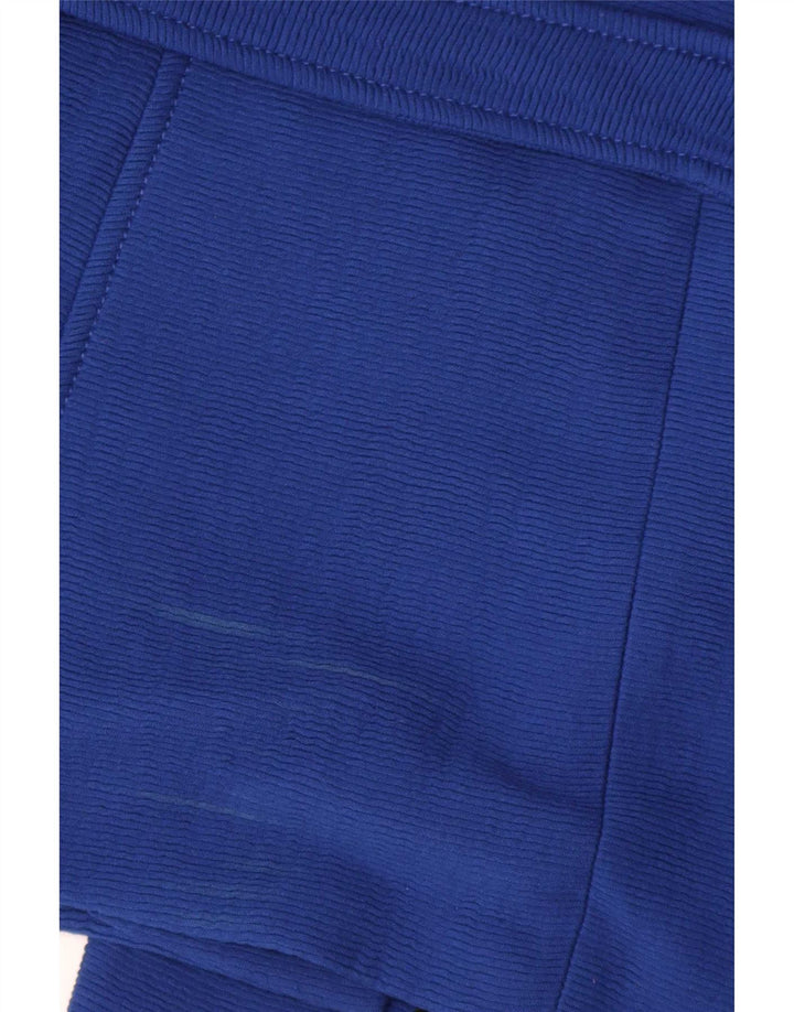Jaqueta blazer feminina Zara com 1 botão Reino Unido 16 grande azul viscose