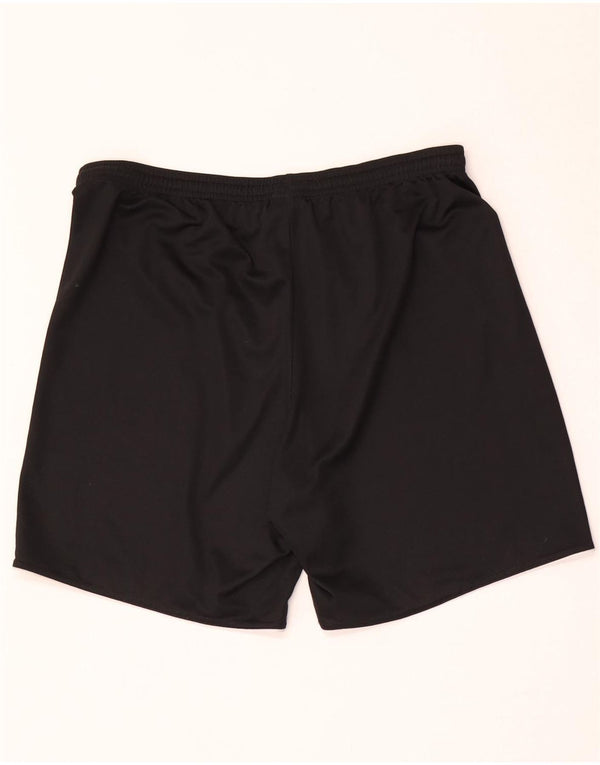 Shorts esportivos masculinos Adidas grande poliéster preto