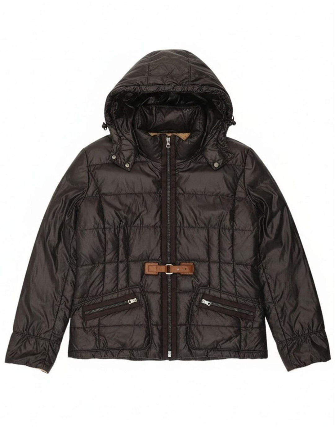Jaqueta feminina acolchoada com capuz HENRY COTTONS IT 52 XL poliamida preta