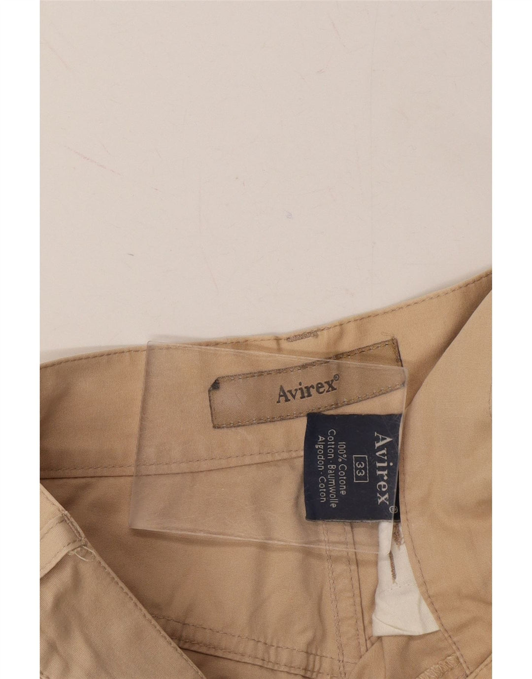 AVIREX Mens Straight Casual Trousers W33 L28 Beige Cotton Vintage Avirex and Second-Hand Avirex from Messina Hembry 
