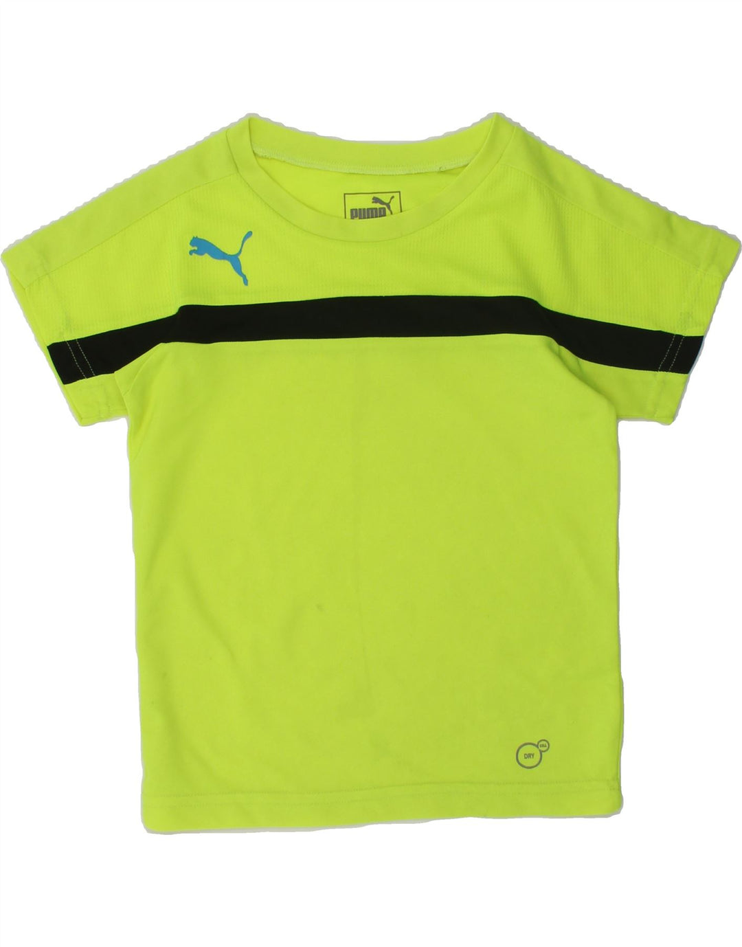 PUMA Boys T-Shirt Top 3-4 Years Green | Vintage Puma | Thrift | Second-Hand Puma | Used Clothing | Messina Hembry 