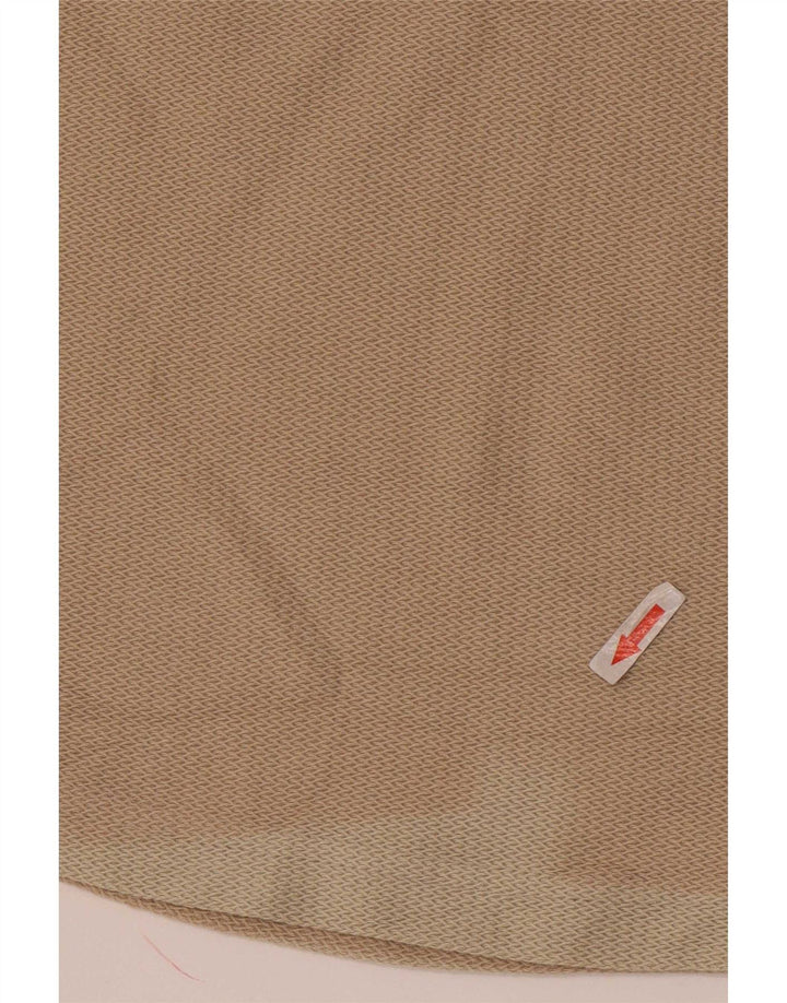 Camiseta masculina Zara Top médio algodão bege