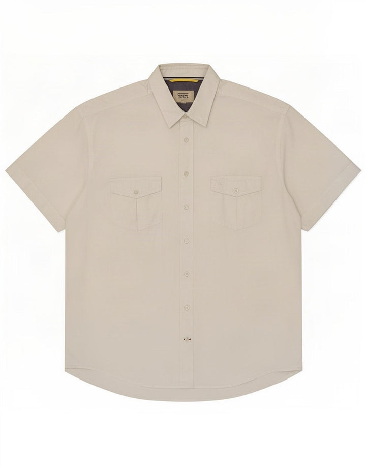 Camisa masculina de manga curta Camel Active XL algodão branco