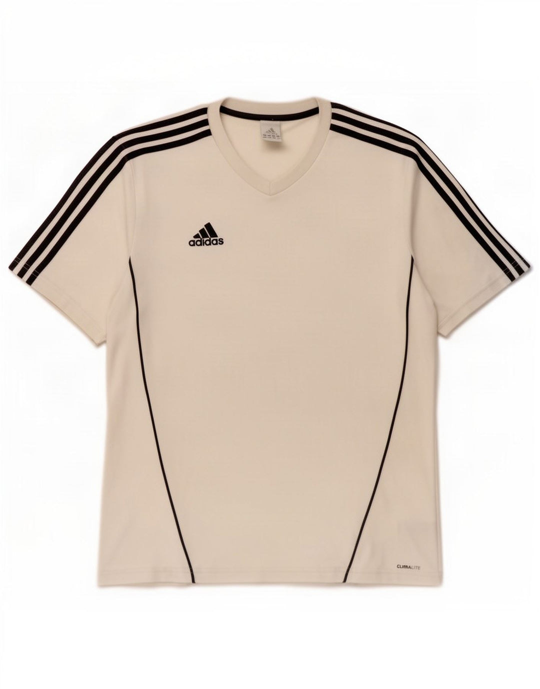 Adidas Mens Climalite Camiseta Top Grande Poliéster Branco