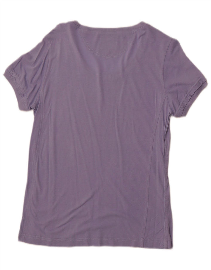 Camiseta feminina CHAMPION Easy Fit Top UK 12 Médio Roxo