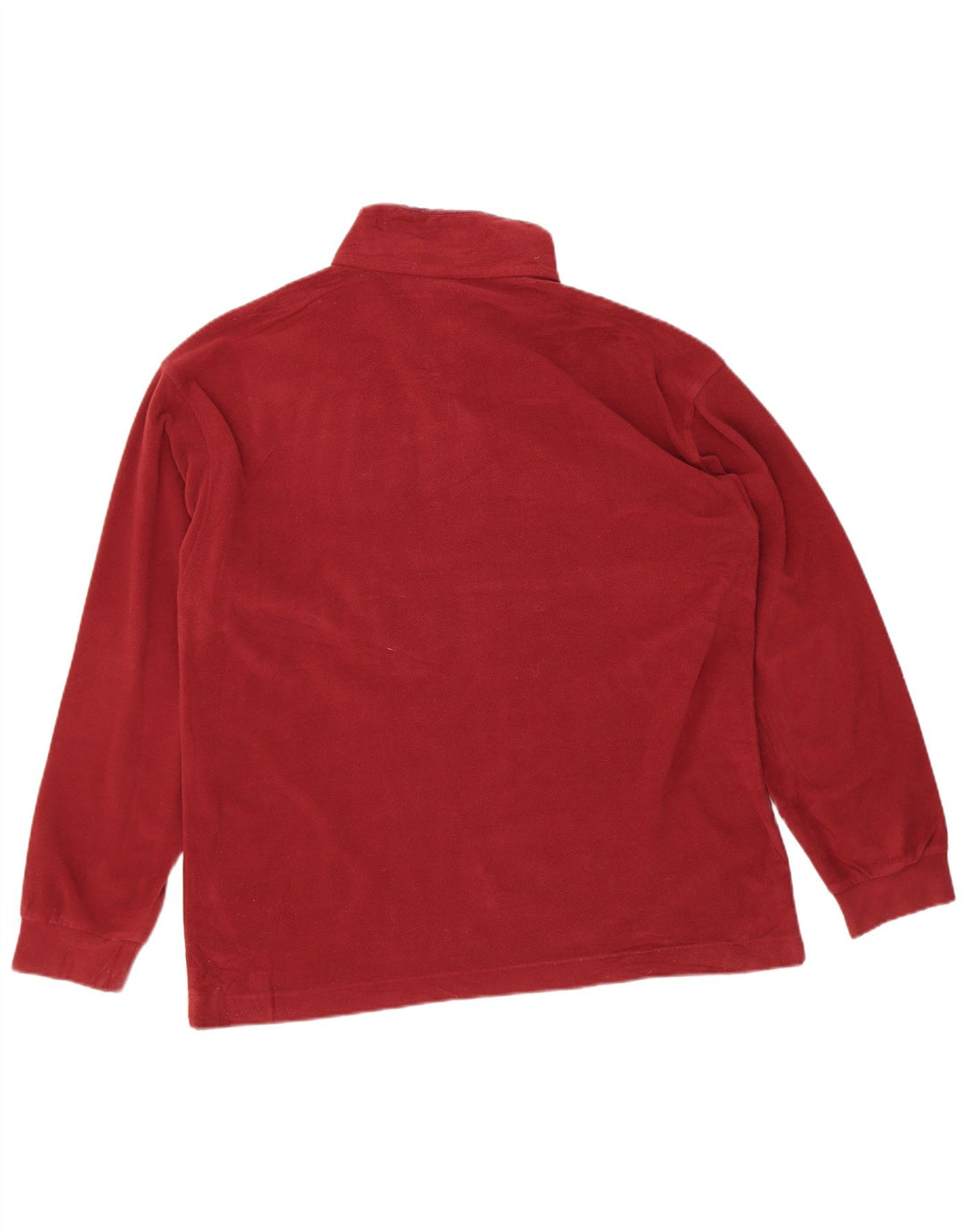 THINK PINK Suéter masculino de lã com zíper e gola média Borgonha