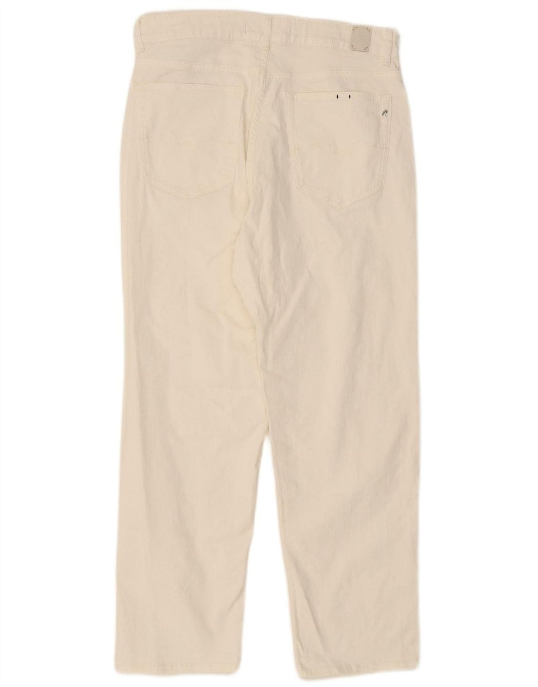 REPLAY Masculino Mom Straight Jeans W31 L26 Algodão Branco
