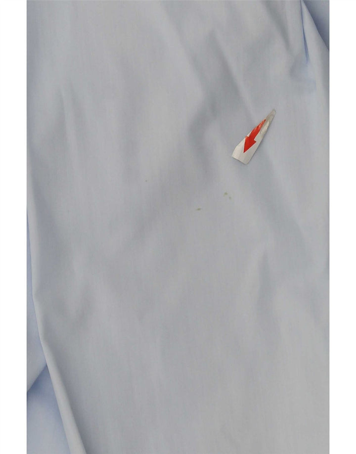 Camisa masculina Hugo Boss Slim Fit tamanho 38 15 algodão azul médio