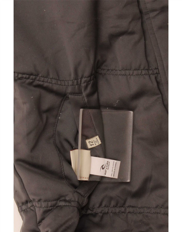Jaqueta acolchoada reversível feminina Rip Curl UK 12 poliéster cinza médio