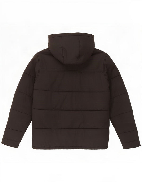 Jaqueta masculina acolchoada com capuz Levi's UK 38 algodão preto médio