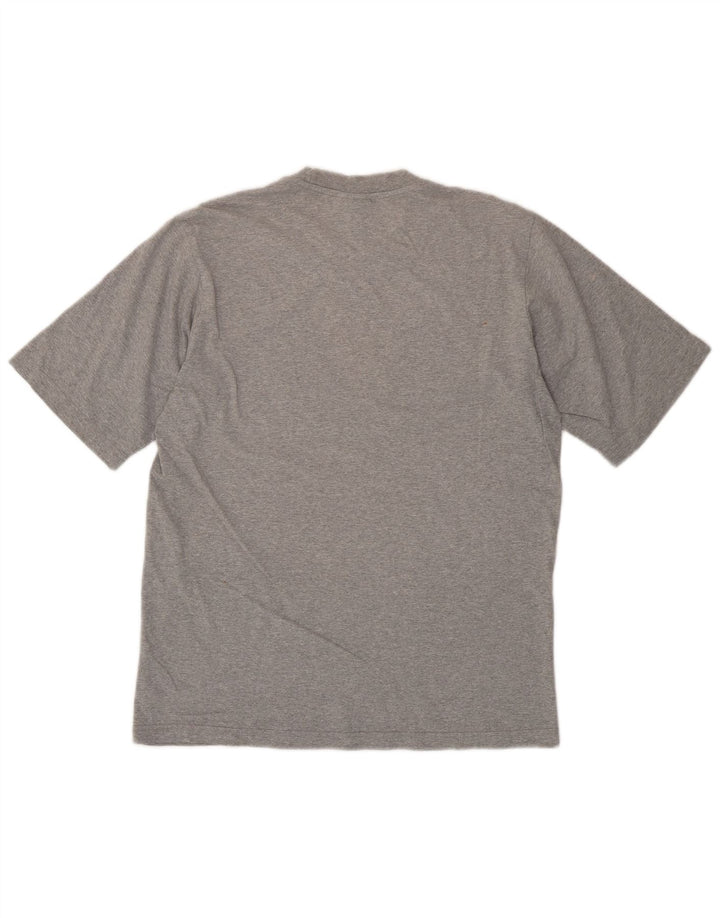 ADIDAS Camiseta masculina gráfica top pequeno algodão cinza