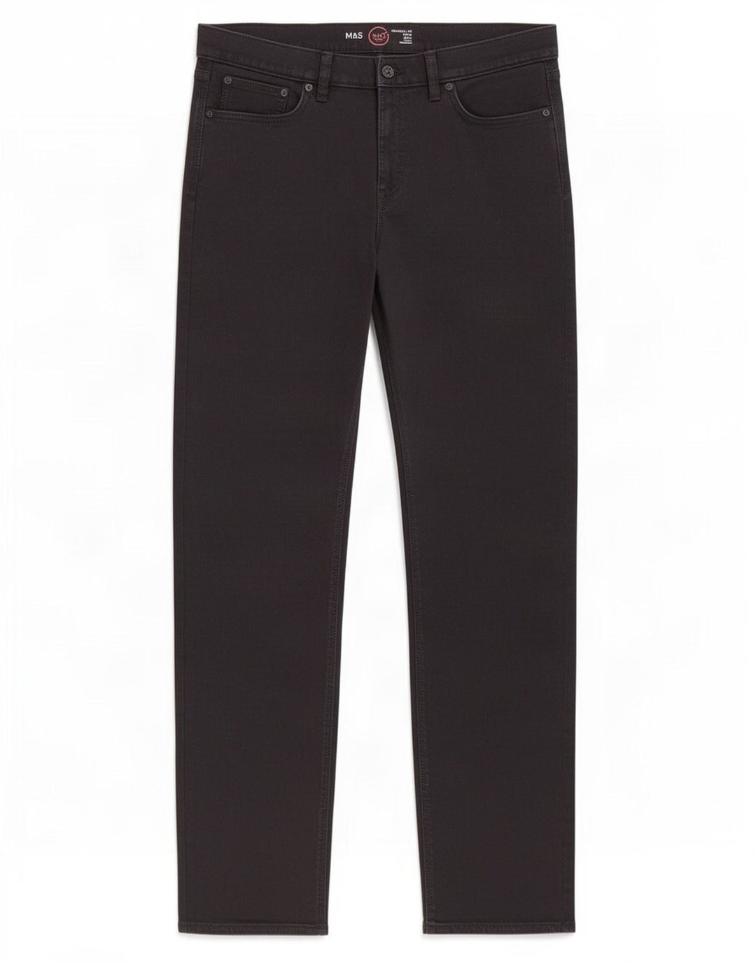 Jeans retos masculinos Marks & Spencer W36 L33 algodão preto