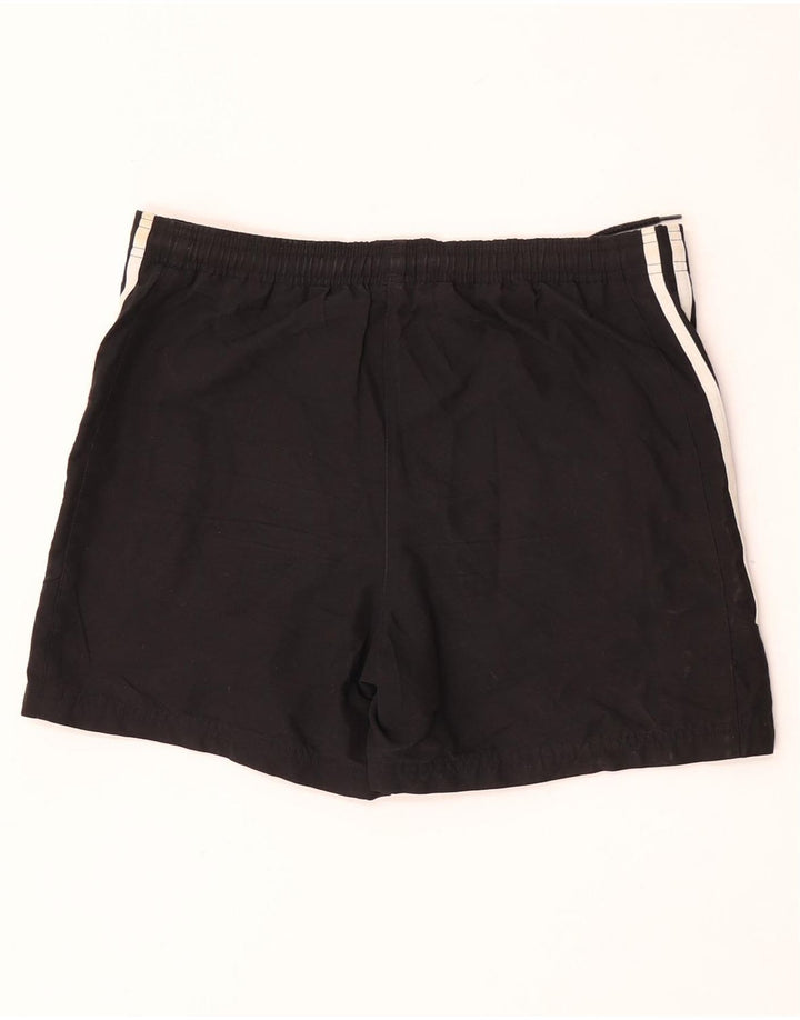Shorts esportivos femininos Adidas UK 10 pequeno poliéster preto