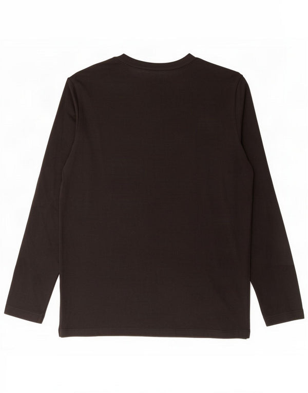 Top gráfico masculino Jack & Jones manga comprida grande preto