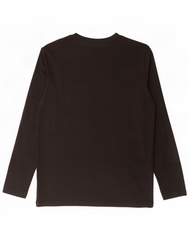 Top gráfico masculino Jack & Jones manga comprida grande preto