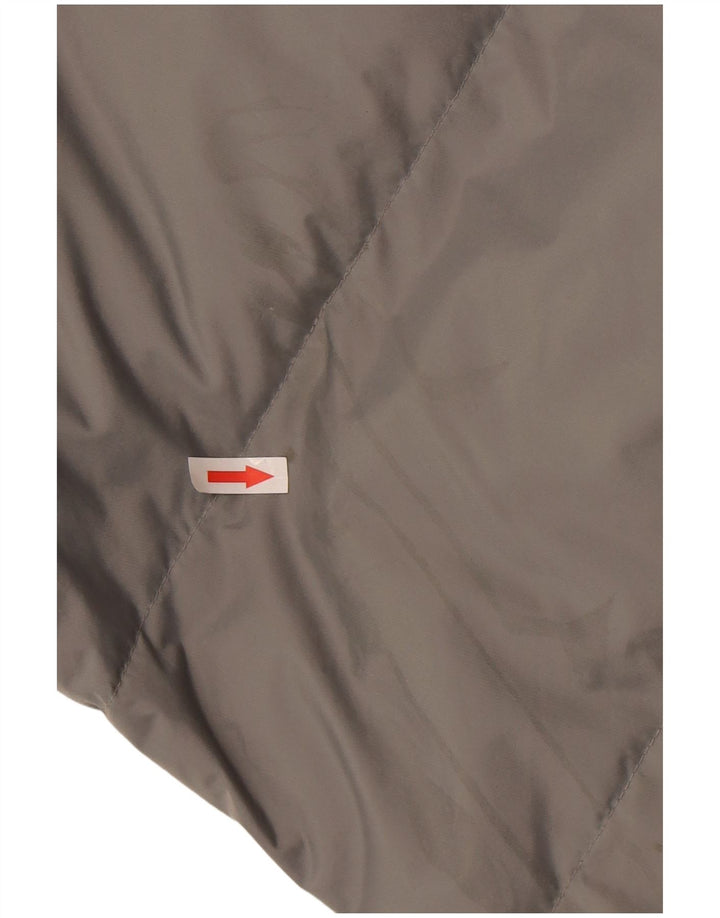 Jaqueta masculina acolchoada com capuz Fishbone UK 38 cinza médio Colourblock nylon