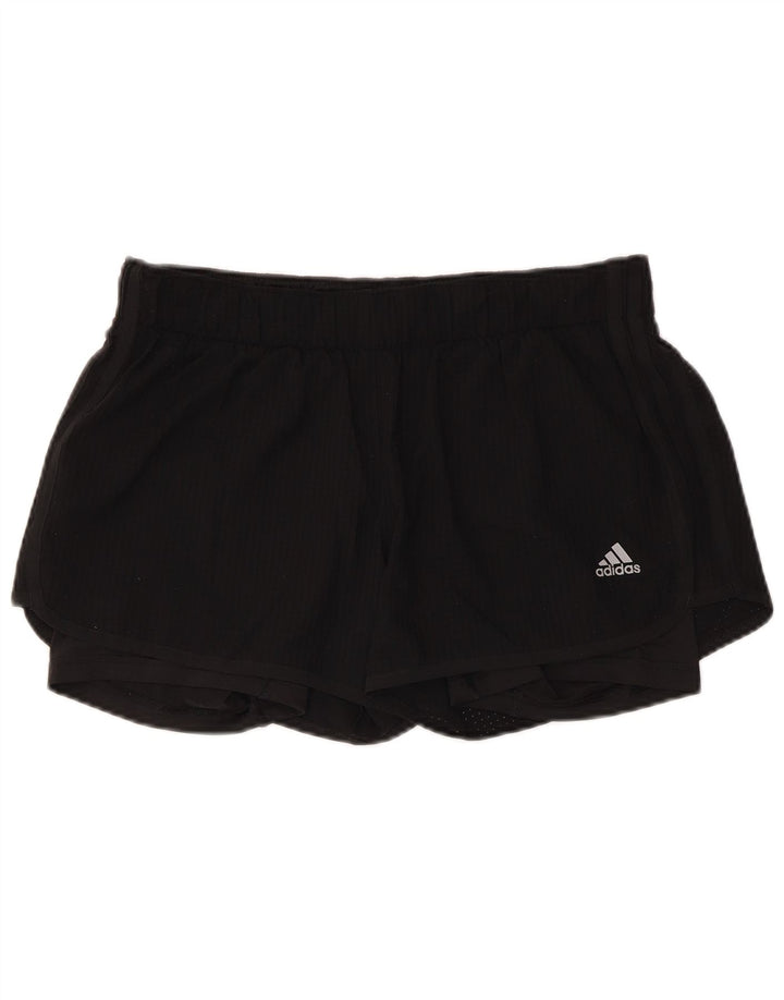 Adidas Womens Climalite Sport Shorts UK 14 Médio Preto Poliéster