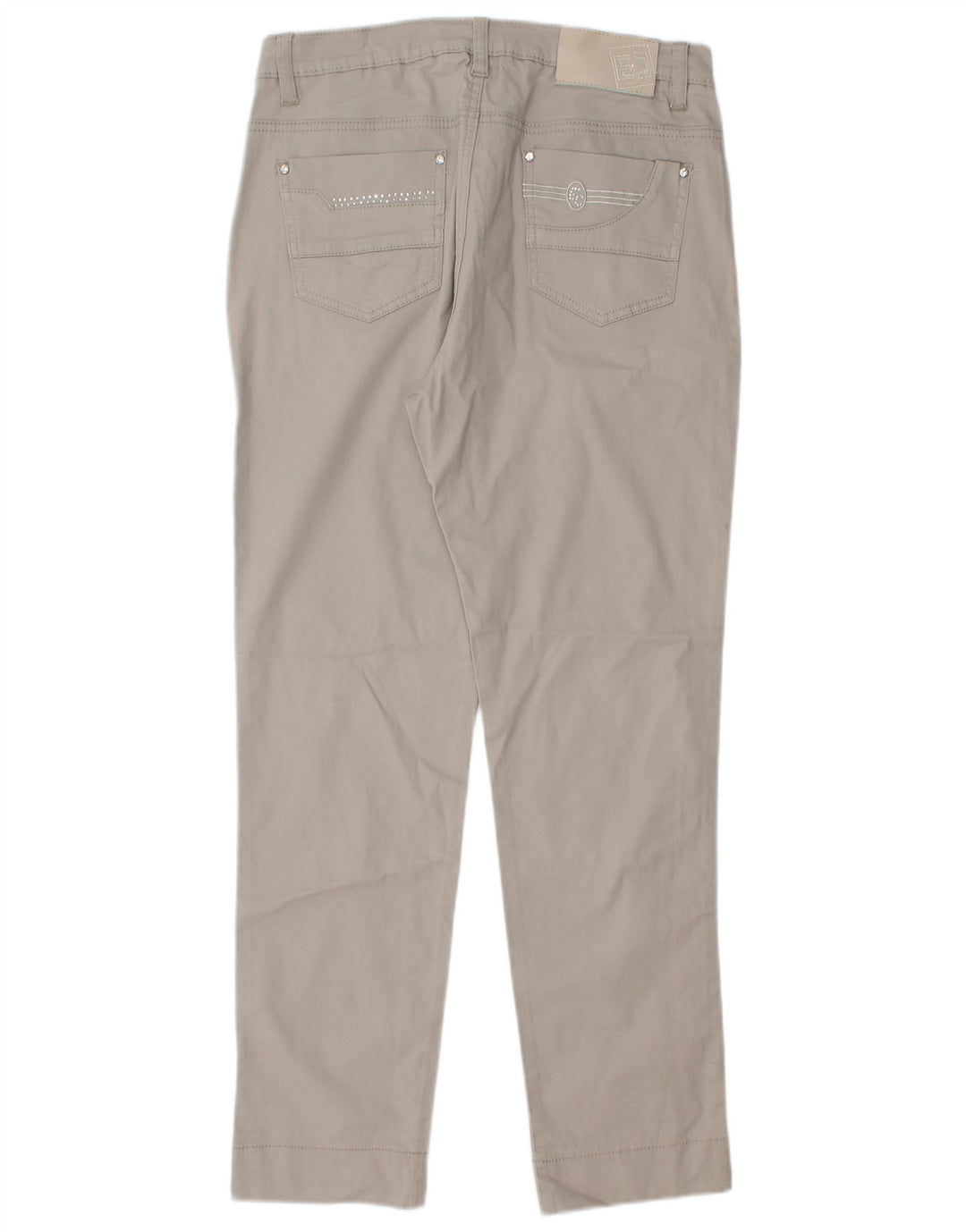 Emanuela Costa Calça Casual Feminina Slim W30 L28 Algodão Cinza