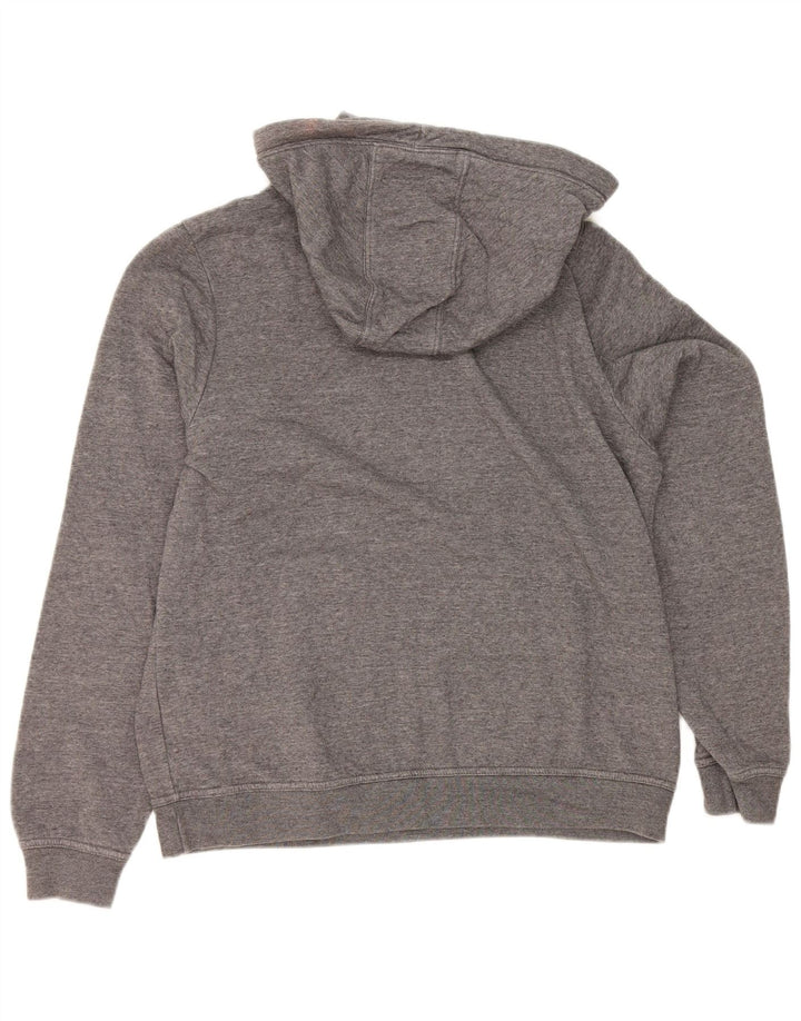 Nike Womens Hoodie Jumper UK 14 Médio Cinza Algodão