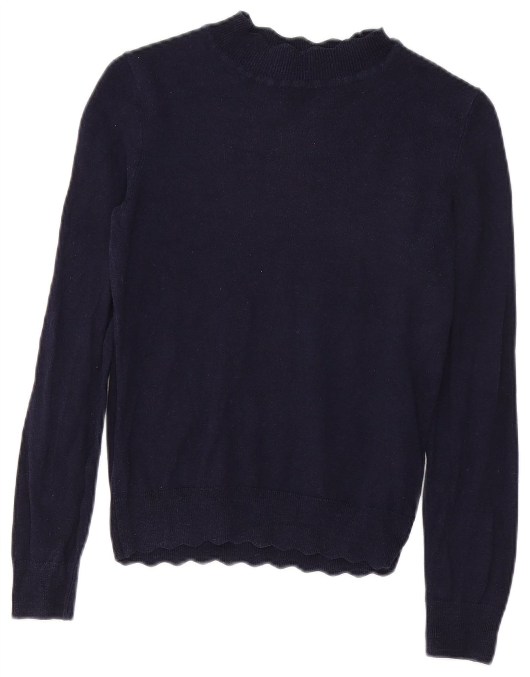 Suéter feminino Oasis com gola tartaruga, Reino Unido 10 pequeno azul marinho