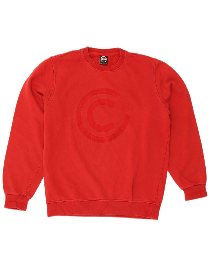 Colmar moletom masculino gráfico jumper grande algodão vermelho
