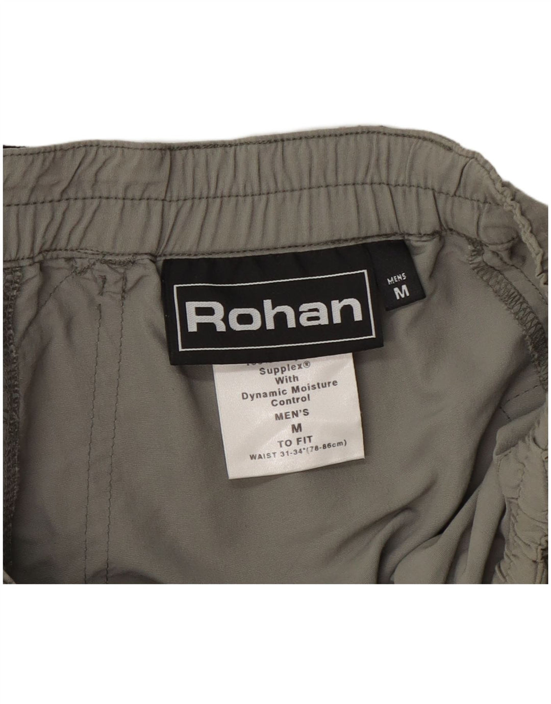 Rohan Calça masculina reta cargo impermeável média W32 L29 cáqui
