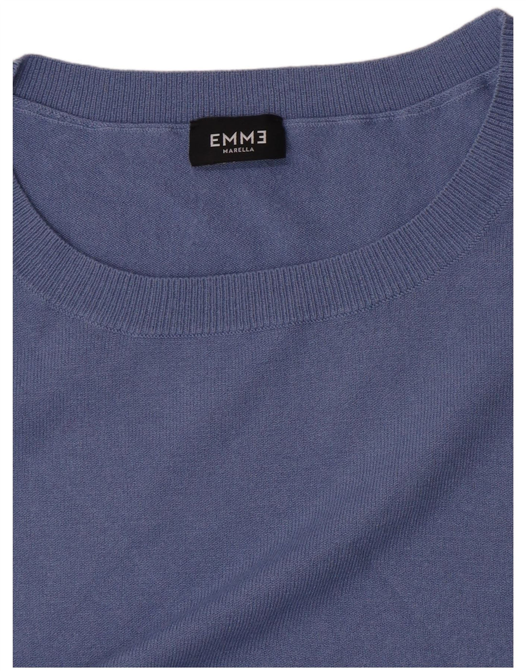 Marella Blusa EMME Feminina Top Reino Unido 10 Pequeno Azul