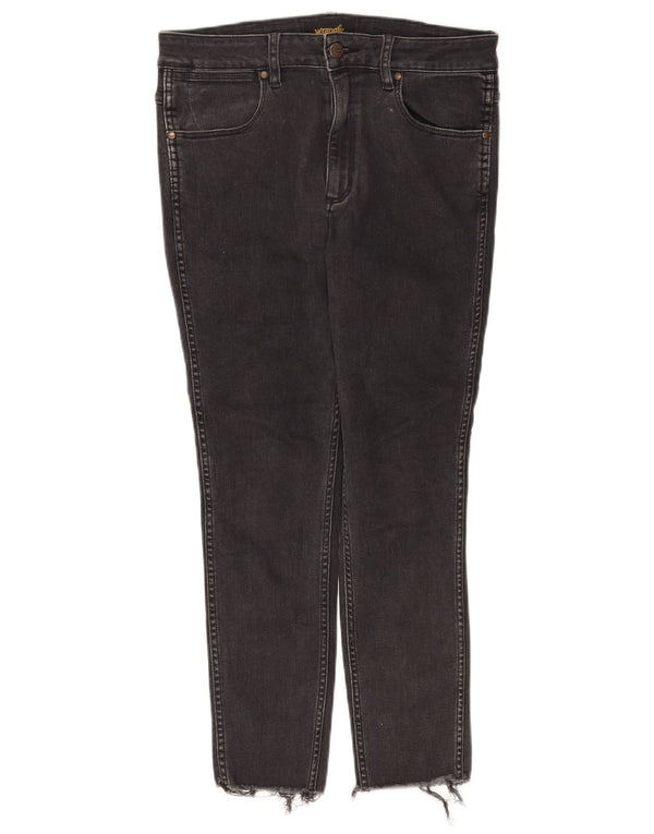 Calça jeans feminina Wrangler W32 L25 algodão preto