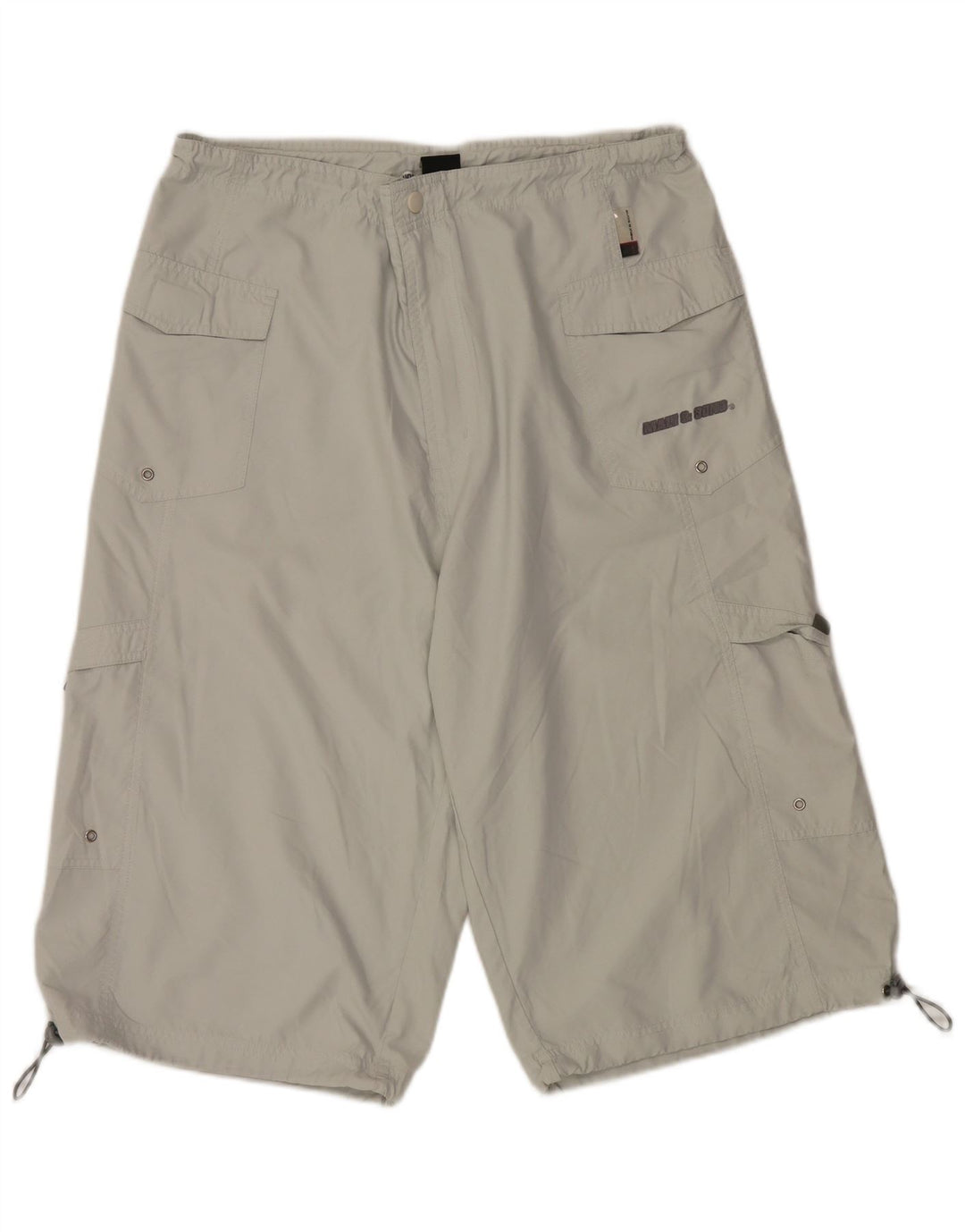 MAUI AND SONS Bermuda cargo masculina 2XL W40 poliéster cinza
