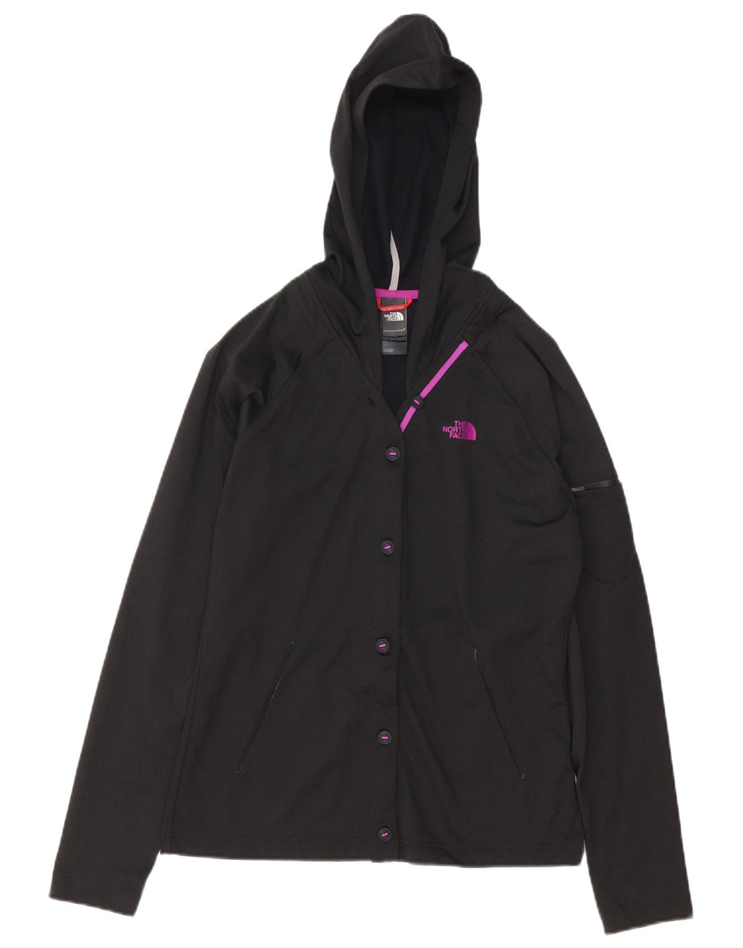 Jaqueta feminina com capuz The North Face UK 14 médio preto