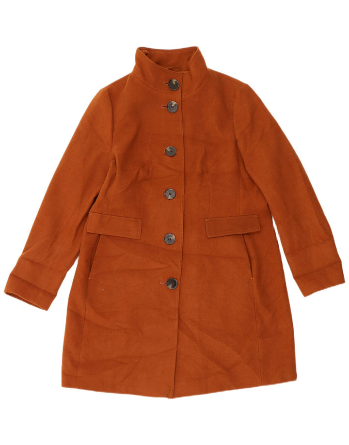 Sobretudo feminino Marks & Spencer Reino Unido 16 grande poliéster marrom