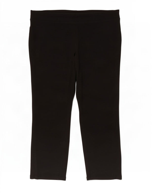 Calça de treino feminina Marks & Spencer UK 20 2XL algodão preto