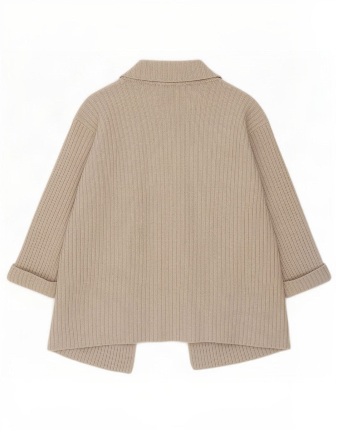 Suéter cardigã feminino Marks & Spencer Reino Unido 10 lã bege pequena