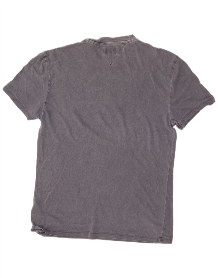 Camiseta masculina TOMMY HILFIGER com estampa gráfica cinza médio algodão