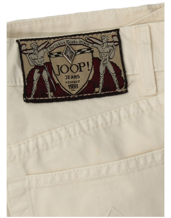 Jeans cônicos femininos JOOP W30 L26 branco