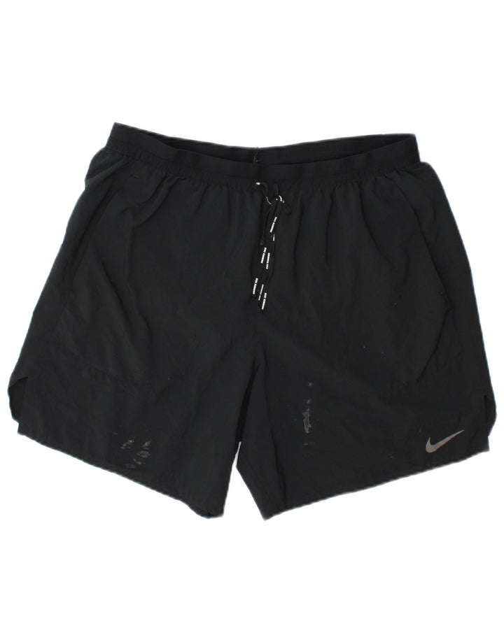 Shorts esportivos masculinos Nike Dri Fit grandes poliéster azul marinho