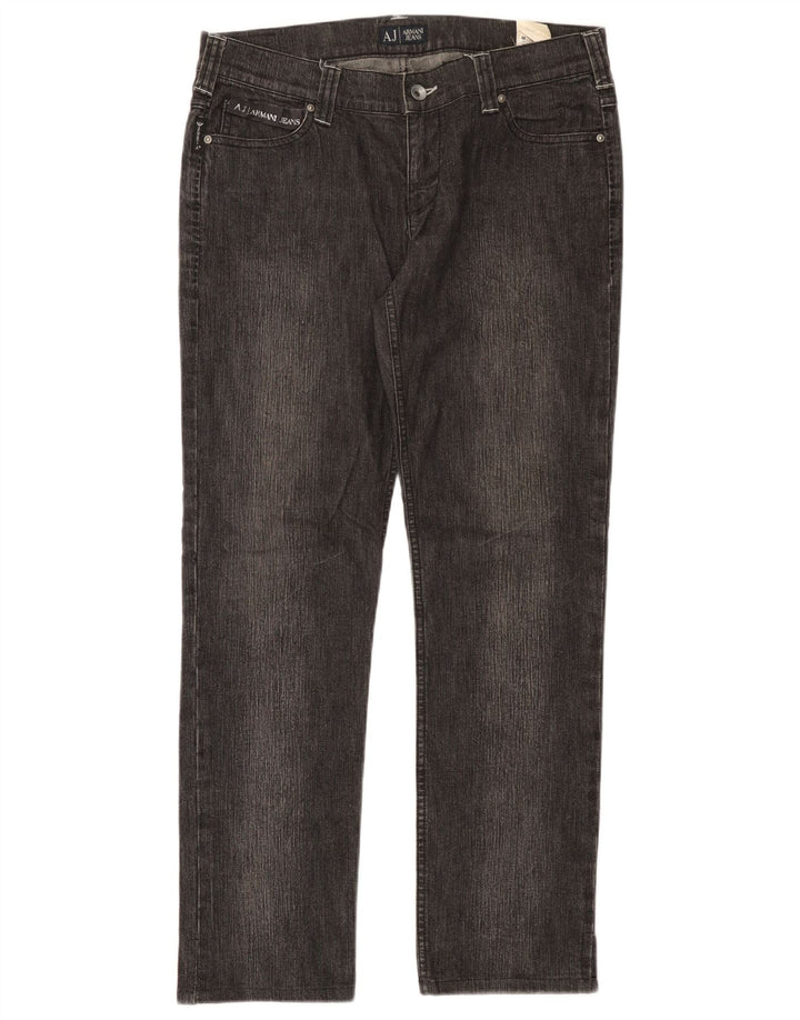 Jeans retos femininos Armani W29 L28 cinza