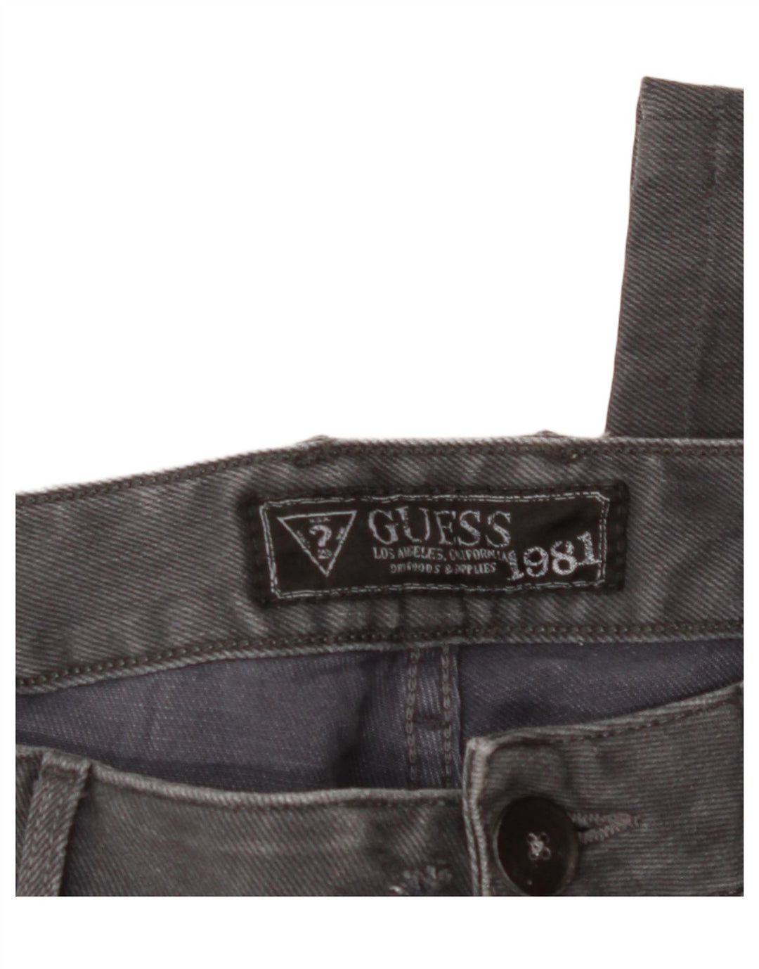 GUESS Mens Slim Jeans W30 L30 Grey Cotton Vintage Guess and Second-Hand Guess from Messina Hembry 