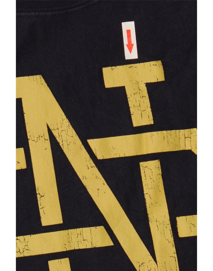 Jumper de moletom gráfico masculino Reverse Weave Champion médio azul marinho