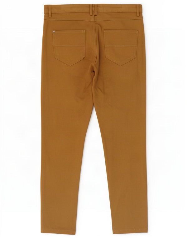 Zara Calça masculina slim casual UE 44 grande W34 L28 algodão bege