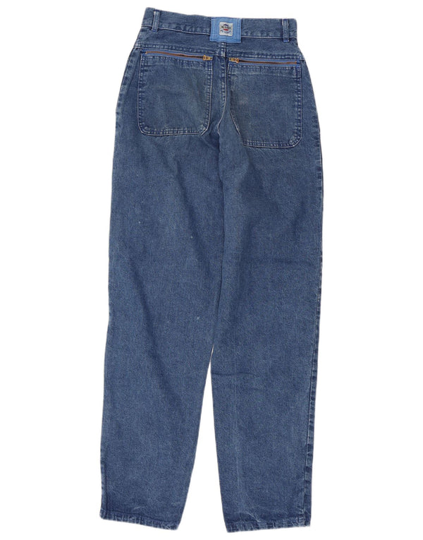 Jeans feminino Mash de cintura alta cônico IT 42 médio W23 L31 algodão azul