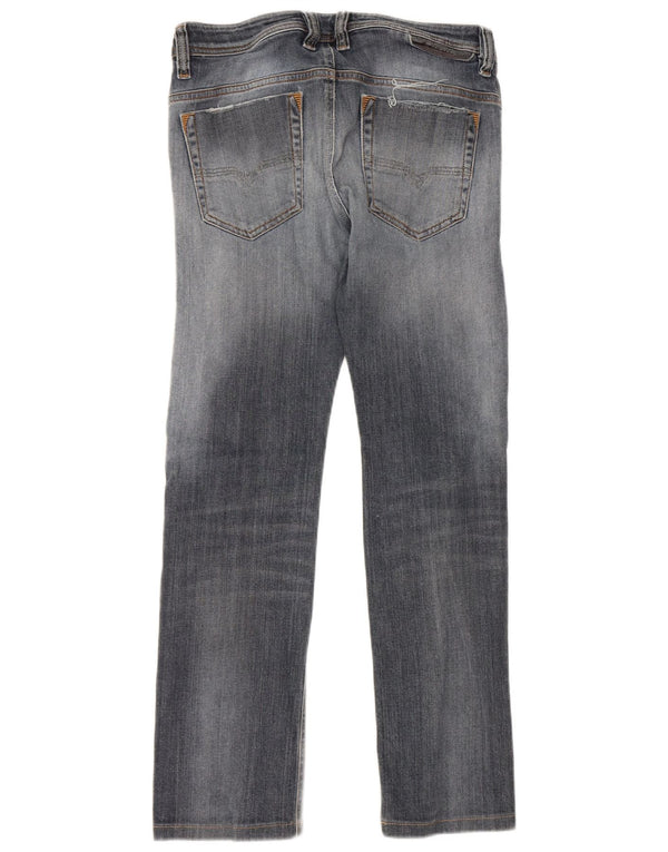 Diesel Mens Slim Jeans W29 L28 Azul Algodão