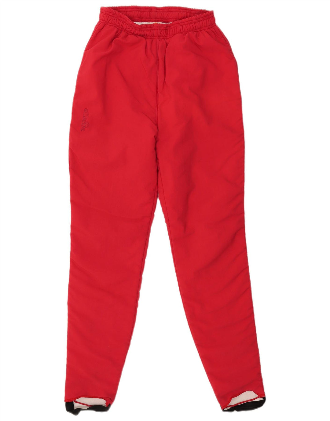 Ellesse Calça corta-vento feminina com estribo EUA 6 nylon vermelho médio