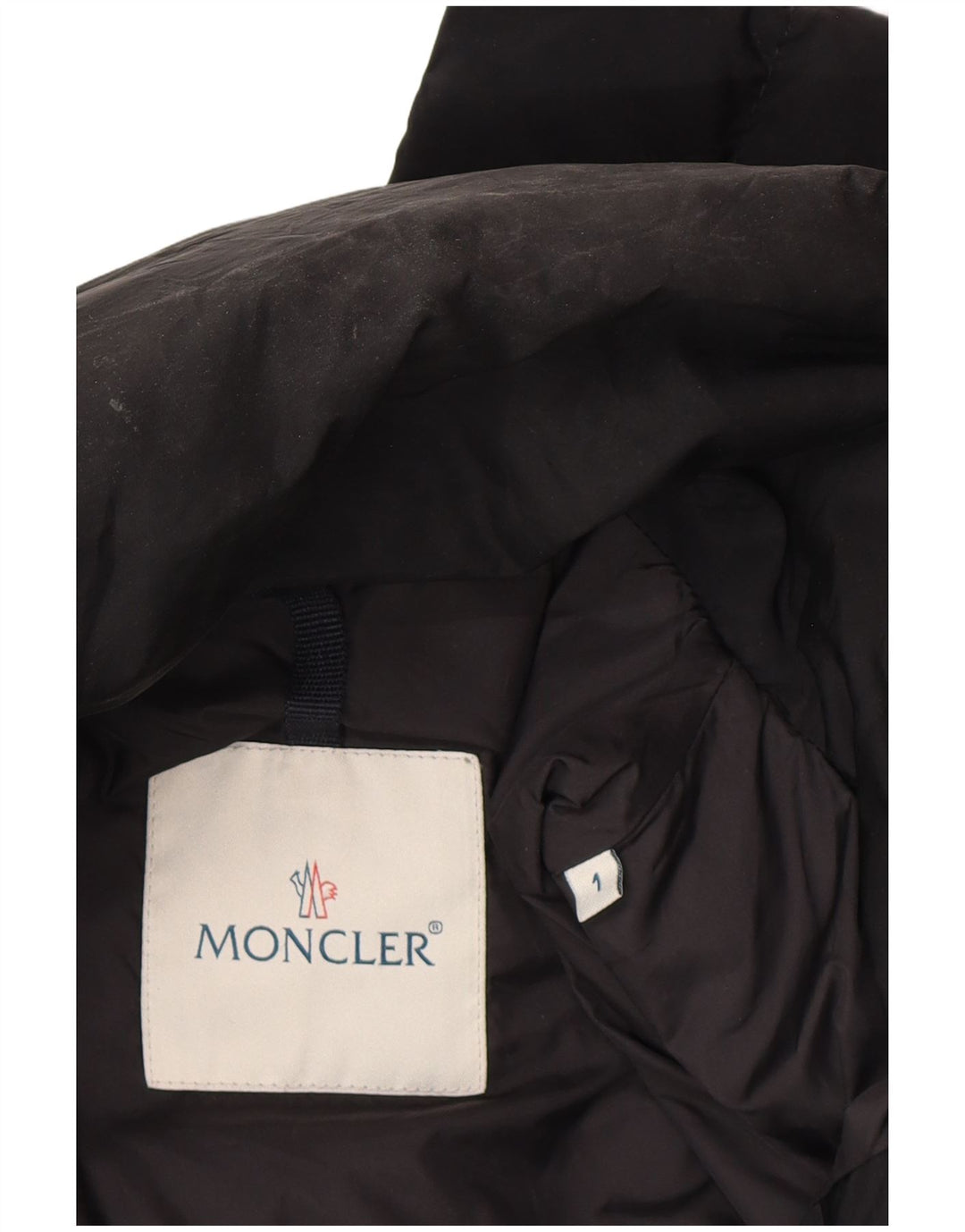 Casaco acolchoado feminino MONCLER tamanho 1 pequeno preto poliamida clássico