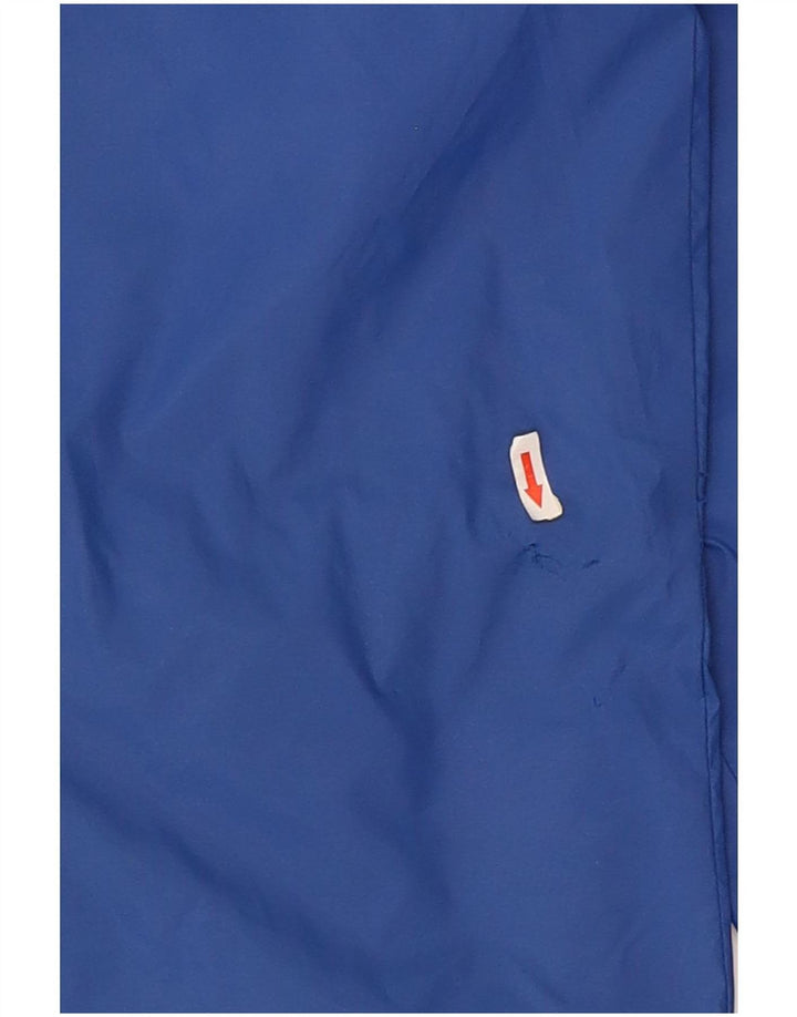 Adidas Mens Hooded Rain Jacket UK 38 Médio Azul Poliamida