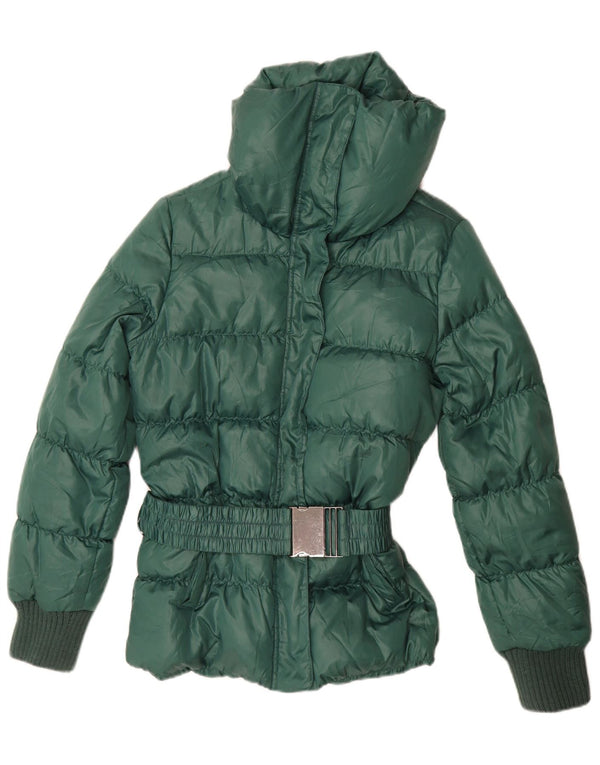 Jaqueta acolchoada feminina Sisley UK 16 grande verde