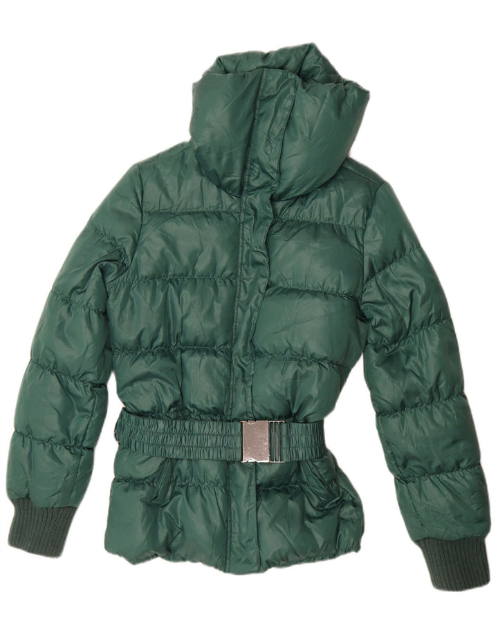 Jaqueta acolchoada feminina Sisley UK 16 grande verde