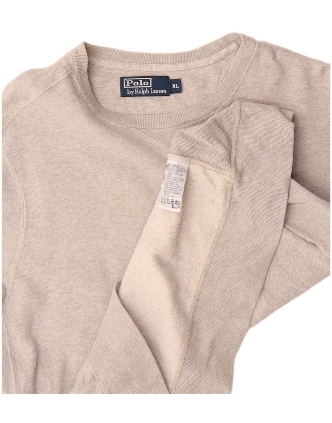 Polo Ralph Lauren moletom masculino Jumper XL algodão cinza