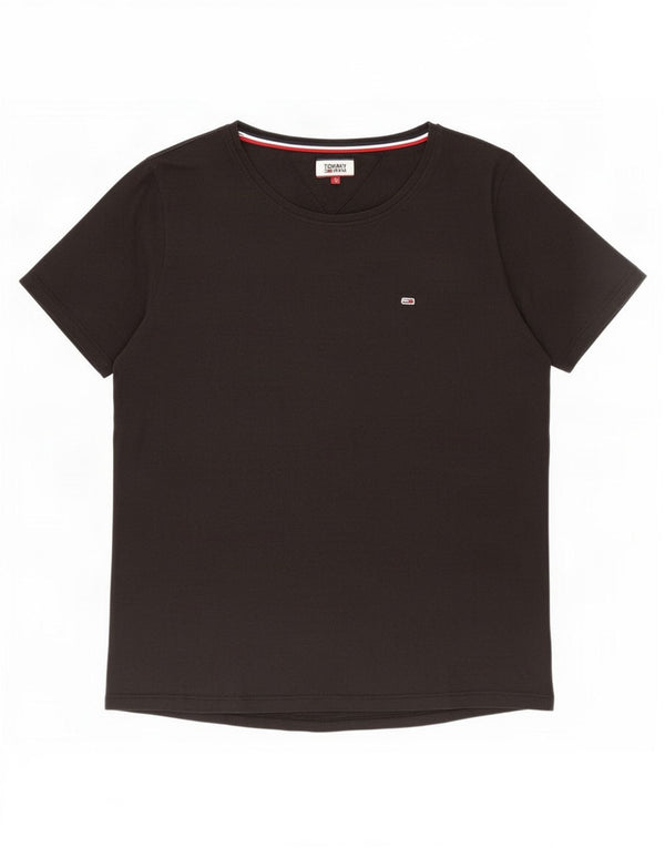Tommy Hilfiger Camiseta Feminina Top UK 16 Grande Preto