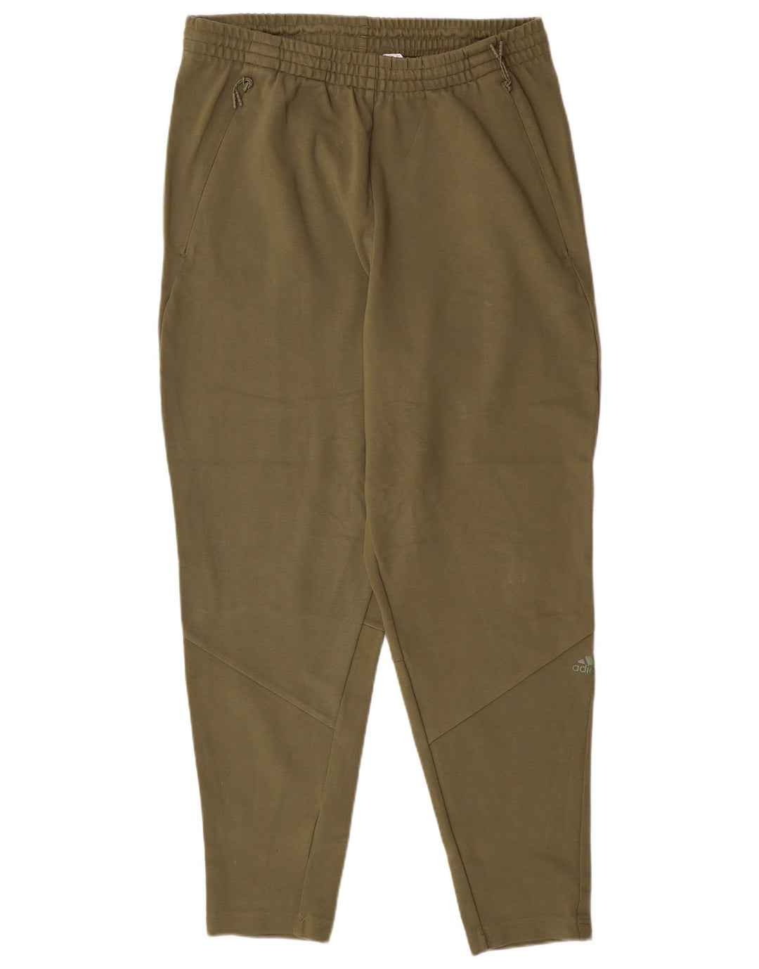 Calças de treino masculinas ADIDAS grandes cáqui rayon